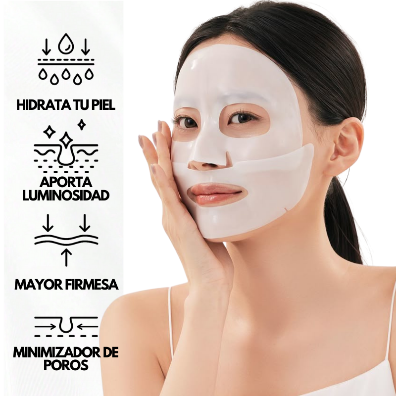 Mascarilla Facial de Hidrogel Hidratante Nocturna – Piel Radiante Mientras Duermes - Florecer Cosmética