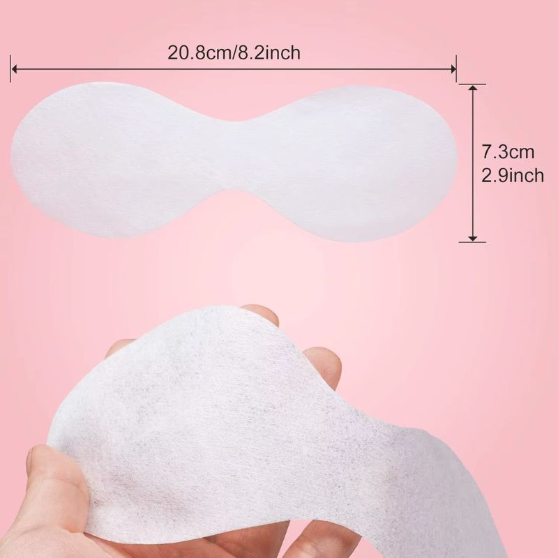 Antifaz Desechable para Ojos 100 pcs - Parches No Tejidos para el Cuidado de los Ojos (Uso Profesional) para SPA - Florecer Cosmética