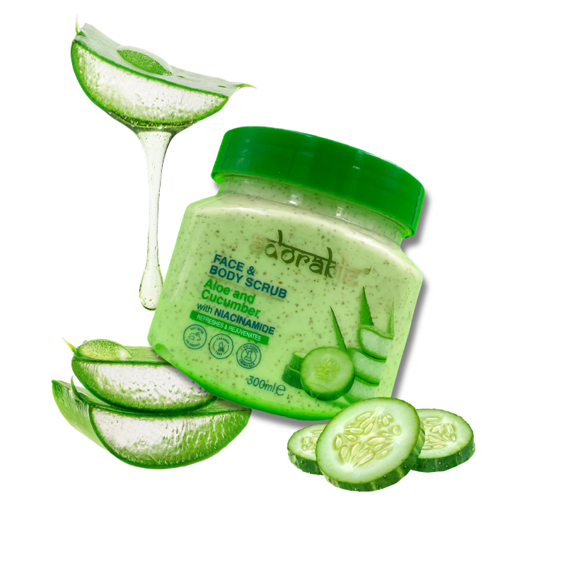 Exfoliante de Aloe & Pepino con Niacinamide Aclarante 300 ml - Florecer Cosmética