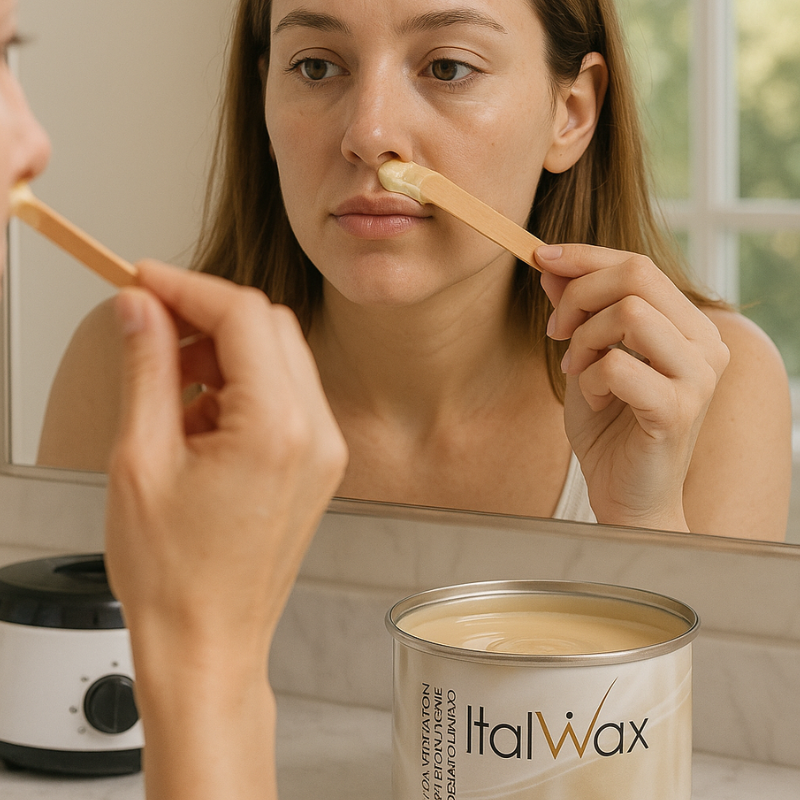 Pack Cejas Perfectas en Casa Lata Chocolate Blanco y Cuidado Facial con Bandas - Florecer Cosmética