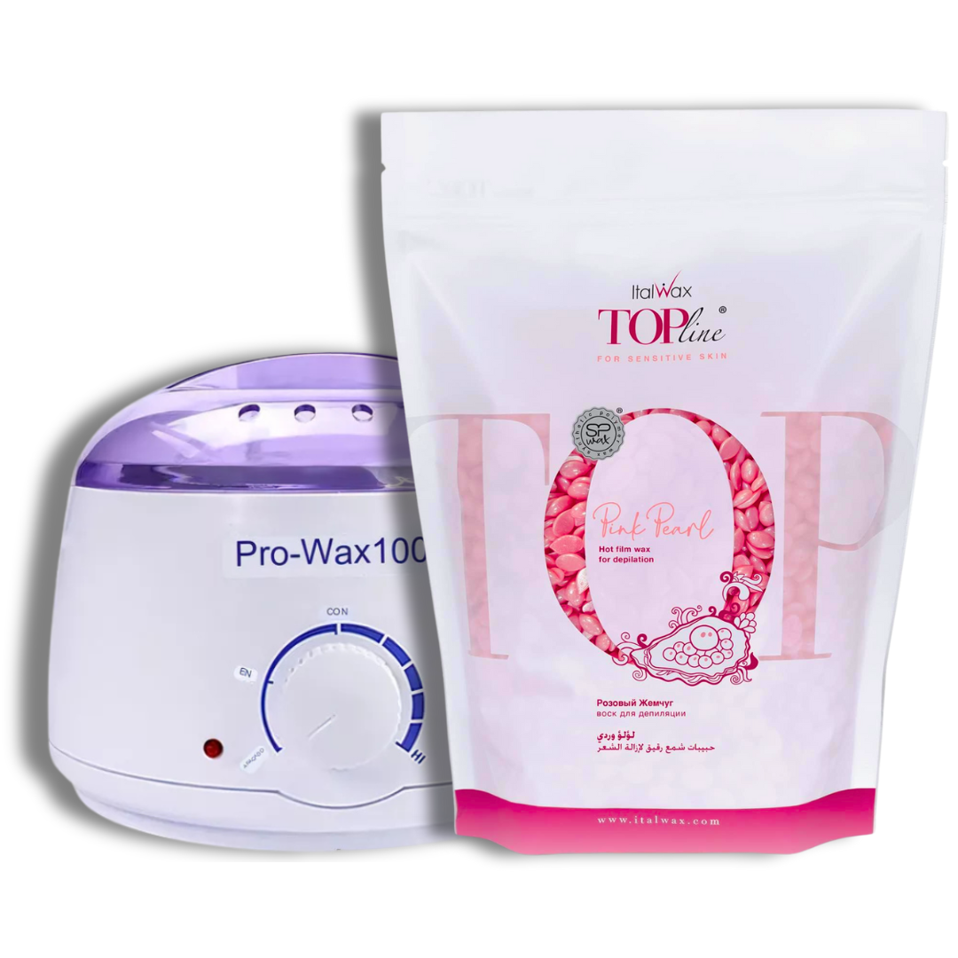 Kit 1kg Cera depilatoria Elástica Italwax a elección + olla - Florecer Cosmética