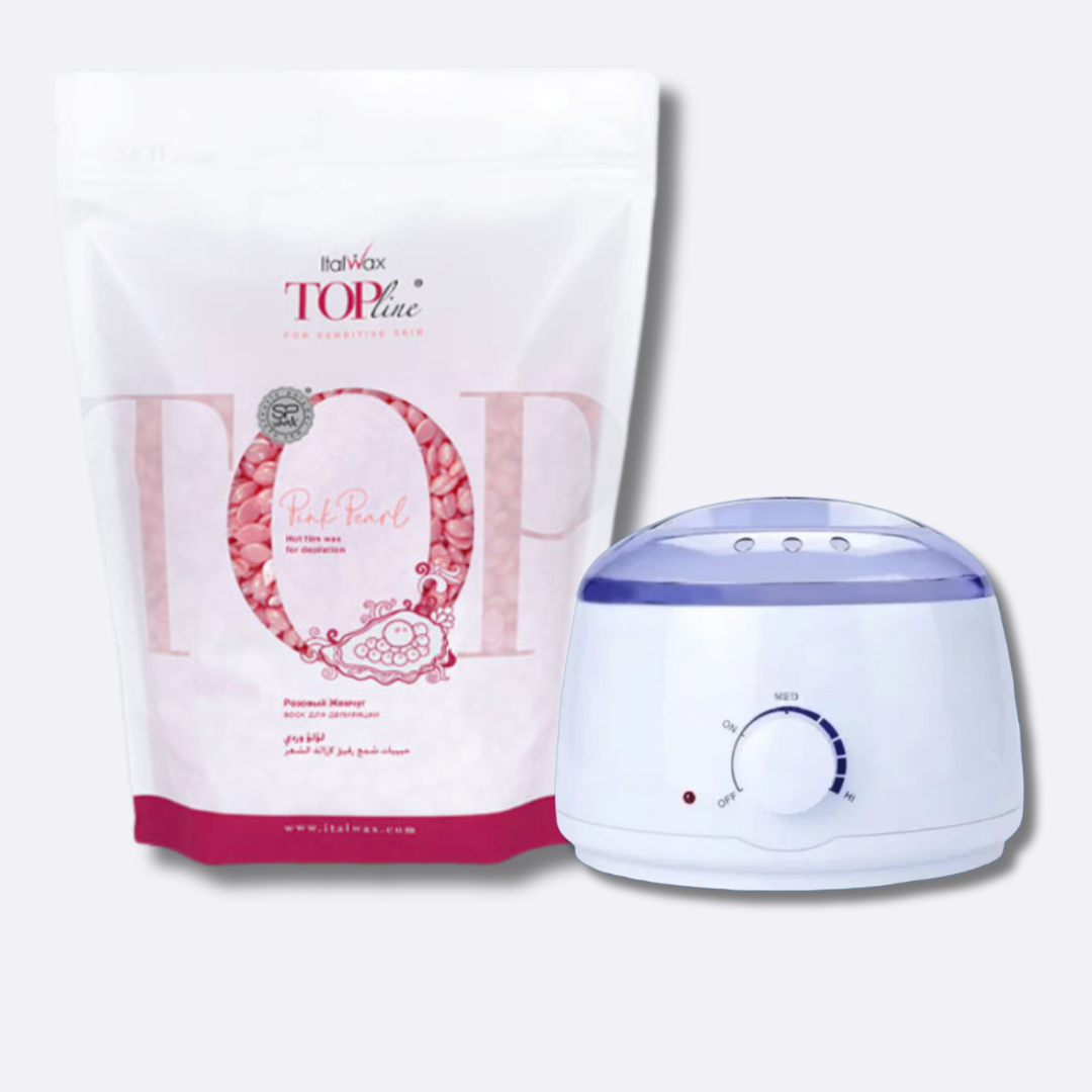 Kit 1kg Cera depilatoria Elástica Italwax a elección + olla - Florecer Cosmética