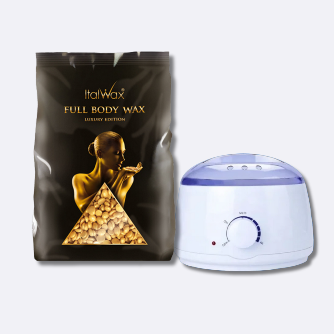 Kit 1kg Cera depilatoria Elástica Italwax a elección + olla - Florecer Cosmética