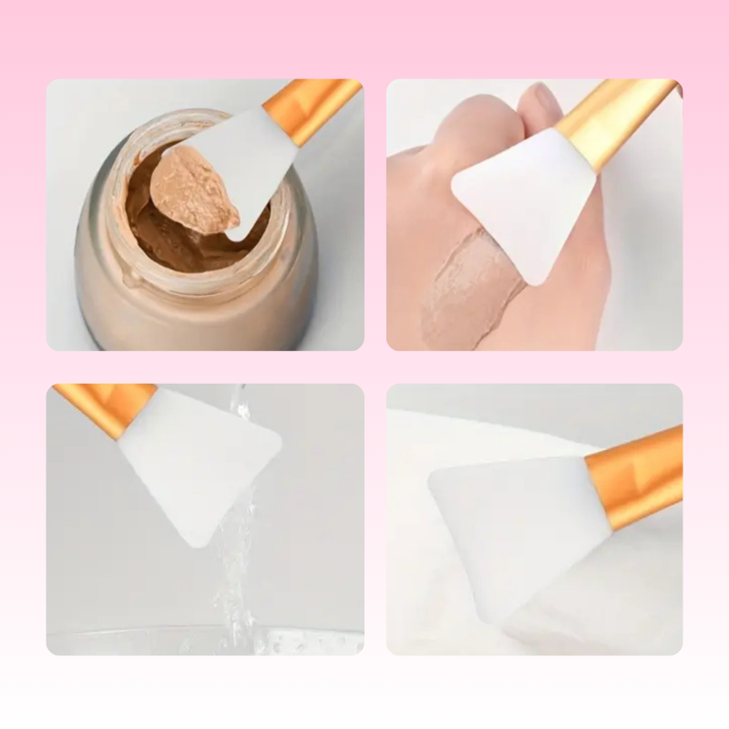 Set de 2 Pinceles Aplicadores de Silicona para Mascarillas - Florecer Cosmética
