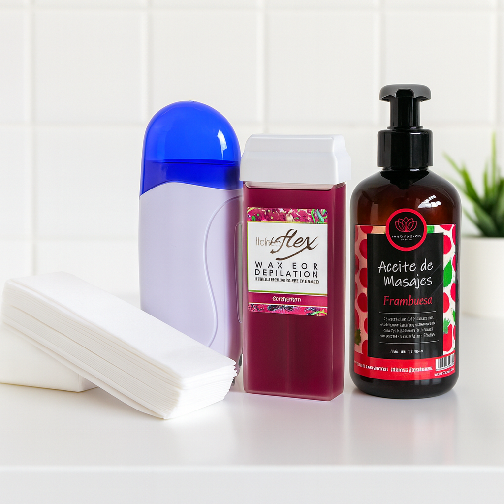 Pack Roll On 1 Cartucho + Aceite Post Depilacion Bandas Estándar - Florecer Cosmética