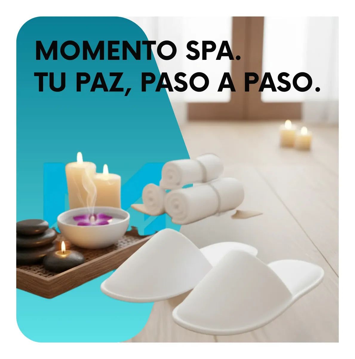 Pantuflas para spa y hoteles Blanco