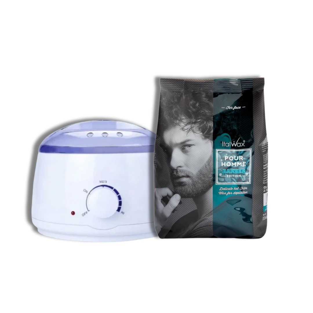 Kit 1kg Cera depilatoria Elástica Italwax a elección + olla - Florecer Cosmética
