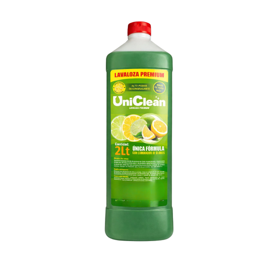 Lavaloza Líquido Premium UniClean 2L | Alto Poder Desengrasante y Eliminador de Olores