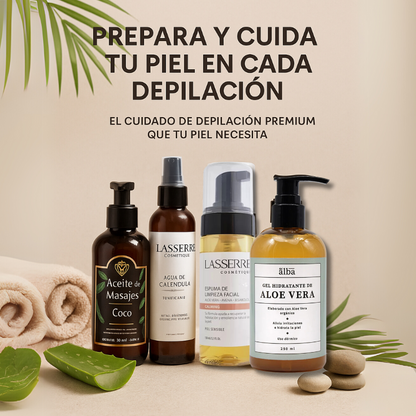 Combo Pre y Post Depilación – Limpieza e Hidratación Profesional