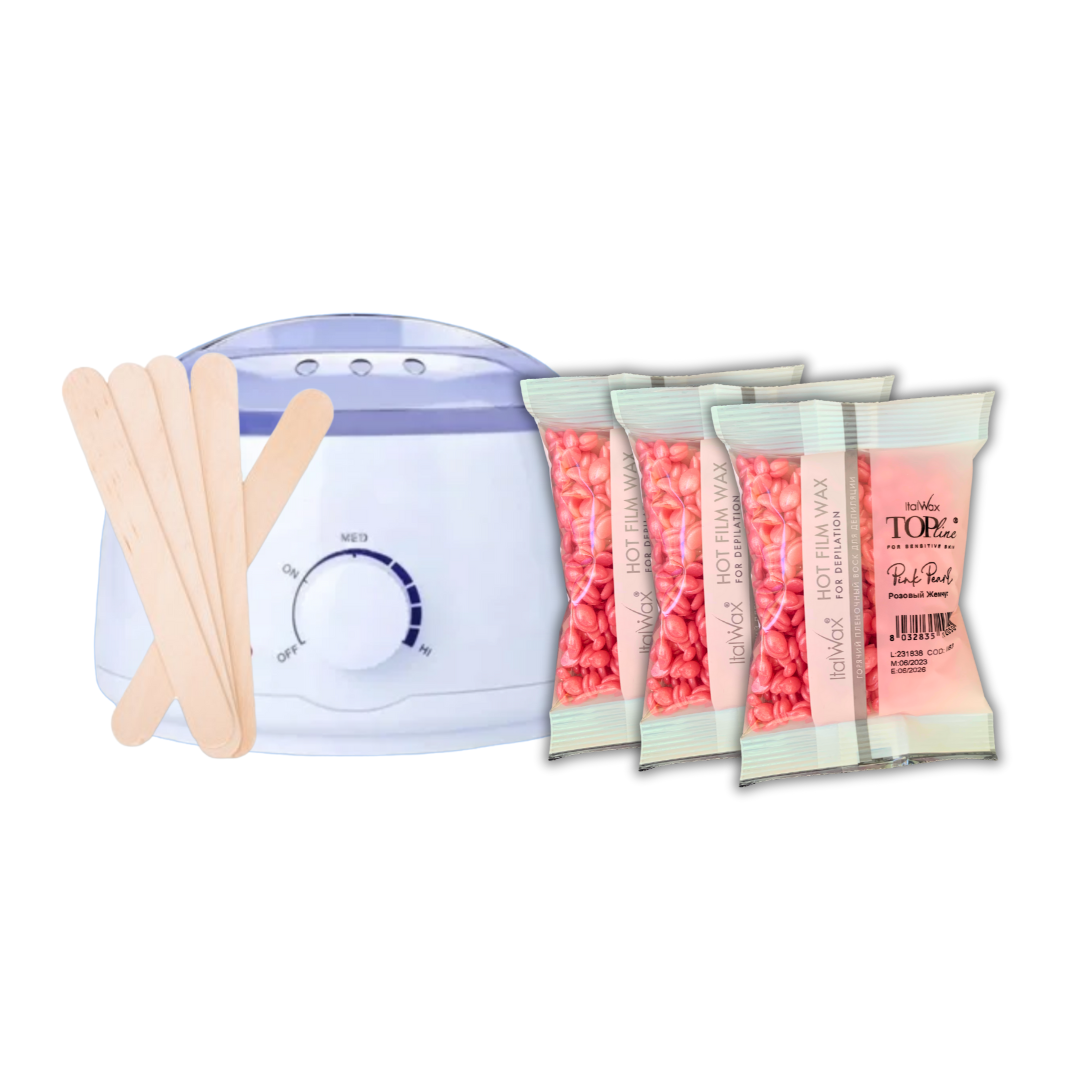 Pack Depilación Italwax Mini Pro – Olla + 3 Ceras de 100g