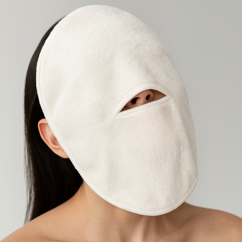 Toalla Mascarilla Facial Reutilizable – Terapia Frío/Calor par Spa - Florecer Cosmética
