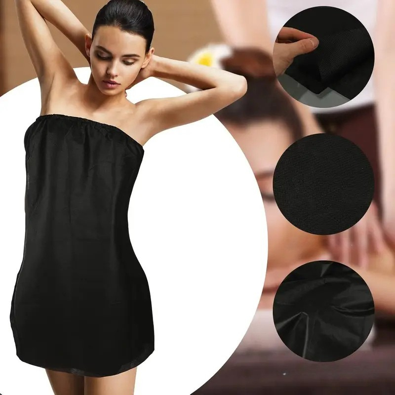 Bata Desechable para Spa de Mujer – Bata ligera y cómoda con ajuste 5pcs - Florecer Cosmética