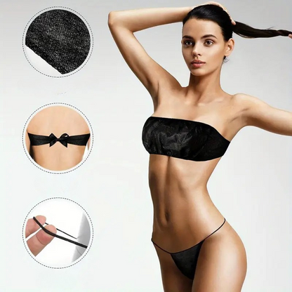 Conjunto Ropa interior Desechables de Mujer para Spa – Pack de 50 unidades - Florecer Cosmética