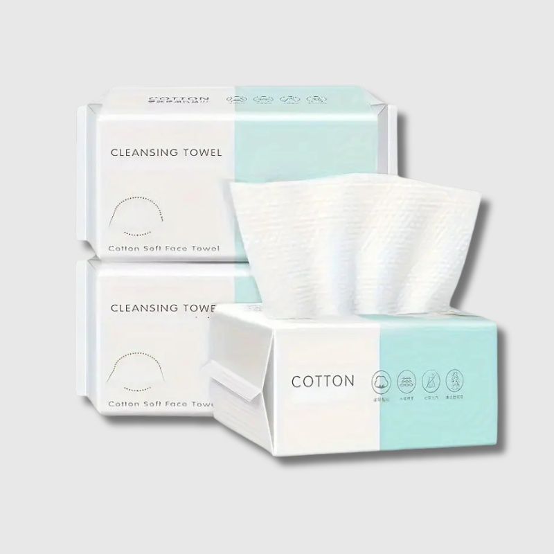Toallas Desechables para el Rostro – Limpieza suave, higiénica y efectiva 100 pcs - Florecer Cosmética