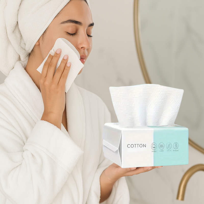 Toallas Desechables para el Rostro – Limpieza suave, higiénica y efectiva 100 pcs - Florecer Cosmética