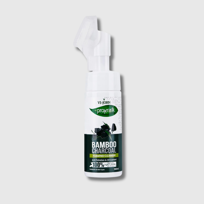 Limpiador Facial Espumoso con Carbón de Bambú – Control de Grasa y Anti-Polución (150 ml)