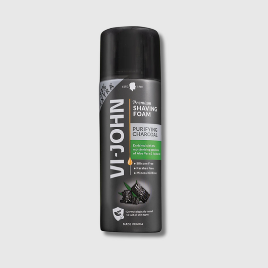 Espuma de Afeitar con Carbón Activado VI-JOHN – Purificante y Protectora