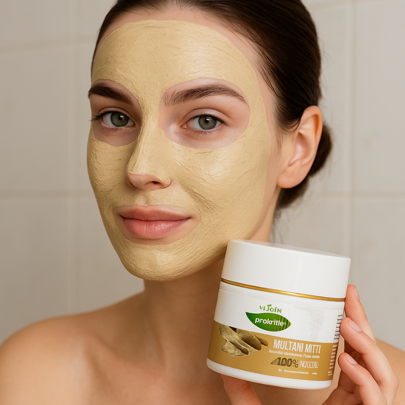 Mascarilla Facial de Arcilla 100g – Limpieza Profunda, Detox, Ilumina y deja la Piel Radiante