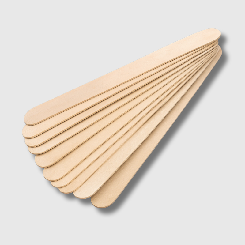 Aplicadores de Madera Paletas desechables 20 cm Espátulas para Depilación y Uso Estético