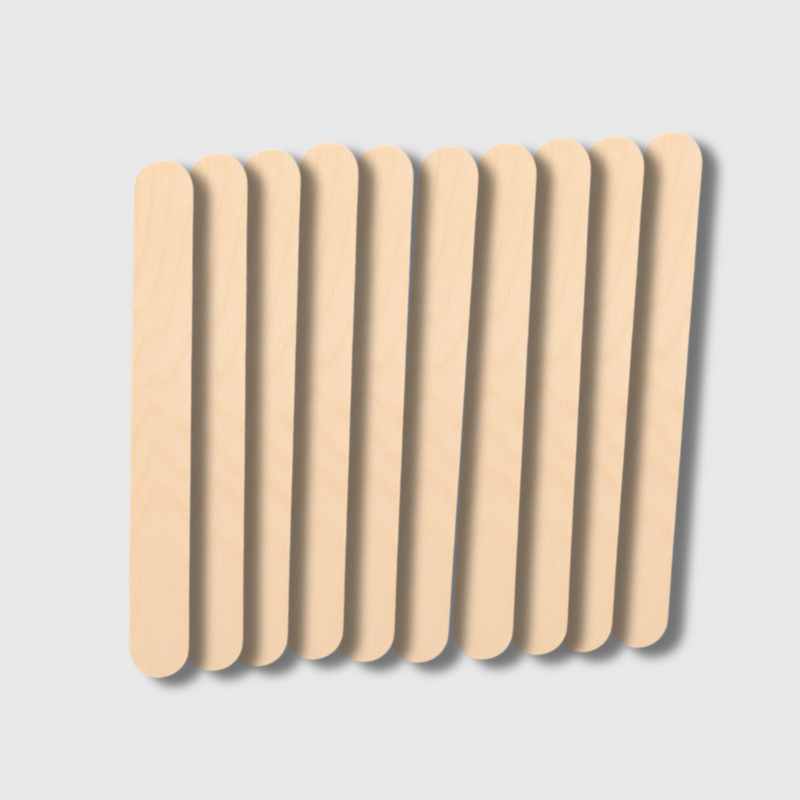 Aplicadores de Madera Paletas desechables 20 cm Espátulas para Depilación y Uso Estético