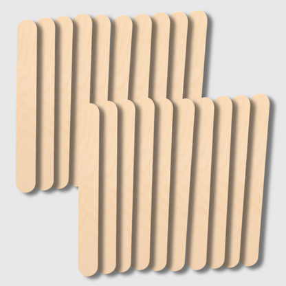 Aplicadores de Madera Paletas desechables 20 cm Espátulas para Depilación y Uso Estético