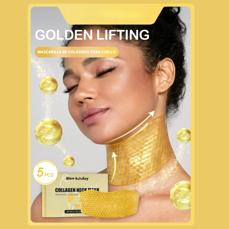 Mascarilla de Colágeno para Cuello con Oro 24K – Hidratación y Firmeza Premium