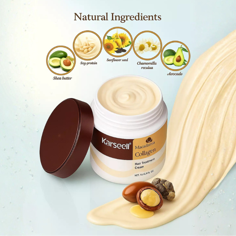 Pack Karseell Mascarilla Capilar Colágeno + Aceite de argán marroquí para Restaurar el cabello - Florecer Cosmética
