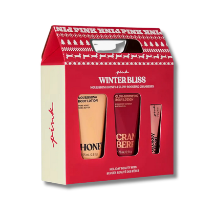Set de Regalo Pink Winter Bliss Victorias Secret - 3 Piezas - Florecer Cosmética