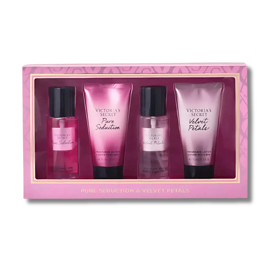 Set de Regalo Duo Pure Seduction y Duo Velvet Petals - 4 Piezas - Florecer Cosmética