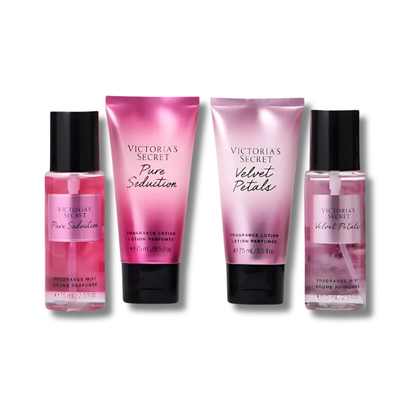Set de Regalo Duo Pure Seduction y Duo Velvet Petals - 4 Piezas - Florecer Cosmética