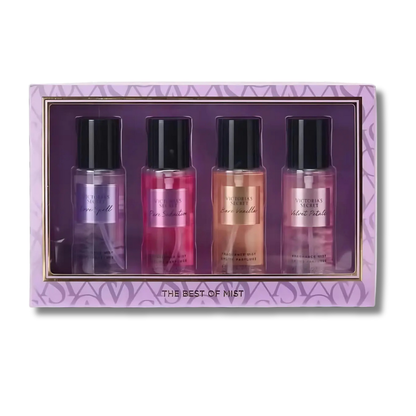 Set de 4 Fragancias de Victorias Secret The Best Of Mist - Florecer Cosmética