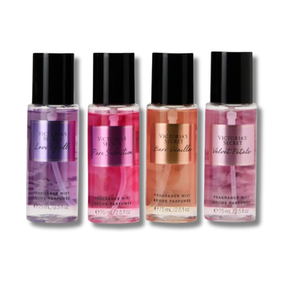 Set de 4 Fragancias de Victorias Secret The Best Of Mist - Florecer Cosmética