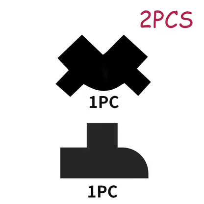 Kit de Plantillas de Precisión para Barba y Corte Cabello Barbería (2 Piezas) - Florecer Cosmética