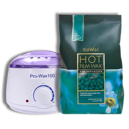 Kit 1kg Cera depilatoria Elástica Italwax a elección + olla - Florecer Cosmética
