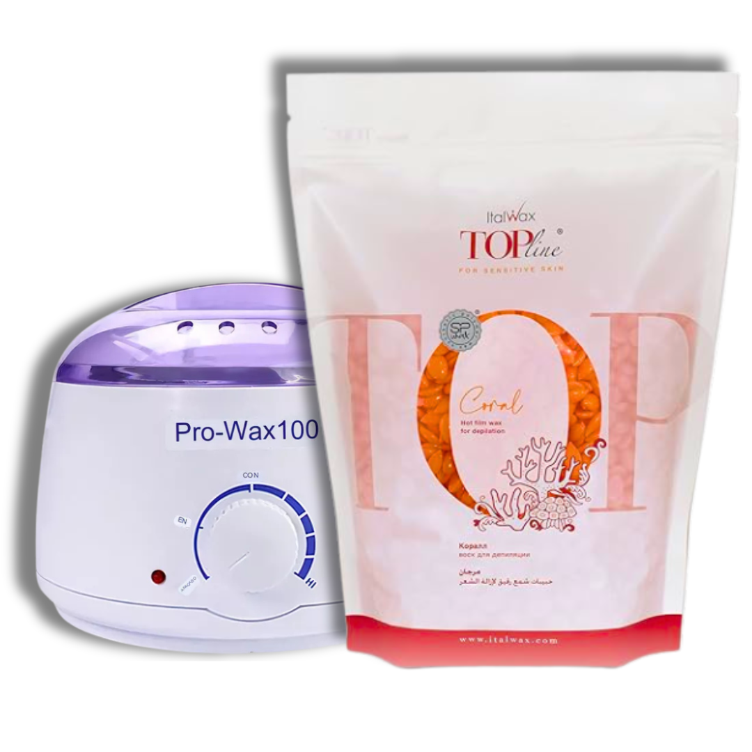 Kit 1kg Cera depilatoria Elástica Italwax a elección + olla - Florecer Cosmética
