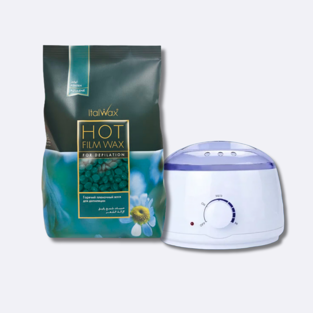 Kit 1kg Cera depilatoria Elástica Italwax a elección + olla - Florecer Cosmética