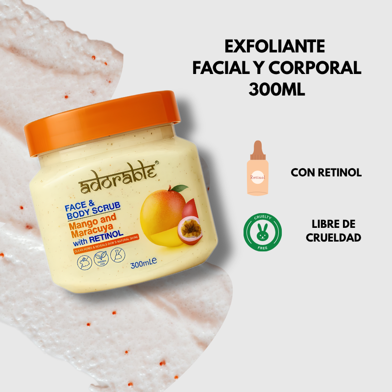 Exfoliante de Maracuyá y Mango con Retinol 300 ml