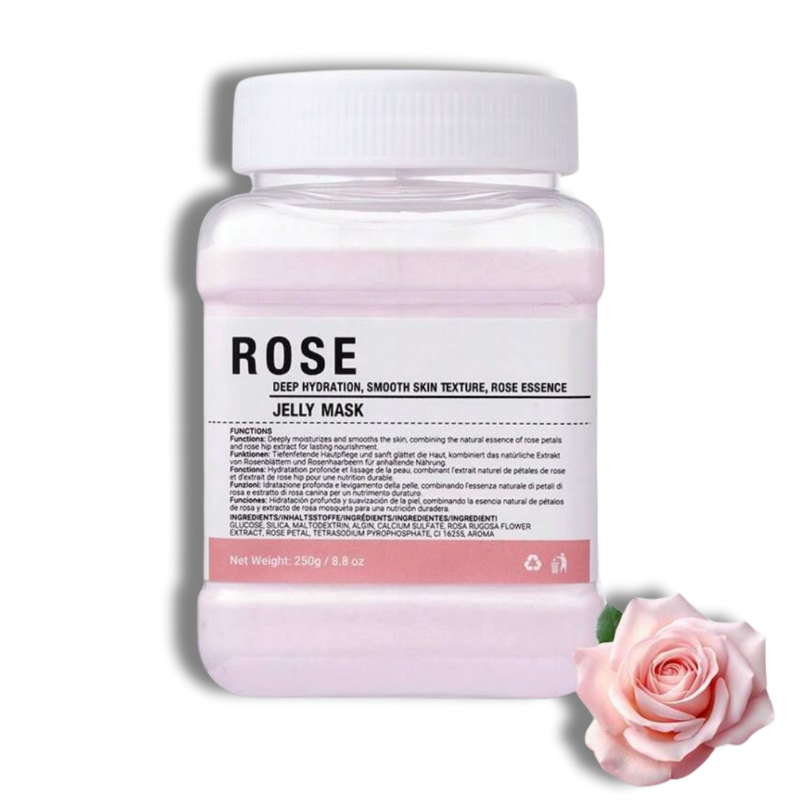Jelly Gel Mascarilla de Rosas en Polvo   – Hidratación y Luminosidad para tu Piel - Florecer Cosmética