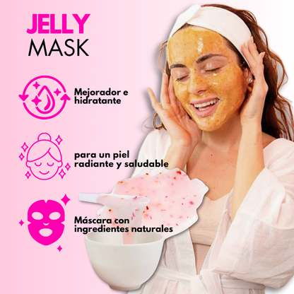 Jelly Gel Mascarilla de Rosas en Polvo   – Hidratación y Luminosidad para tu Piel - Florecer Cosmética