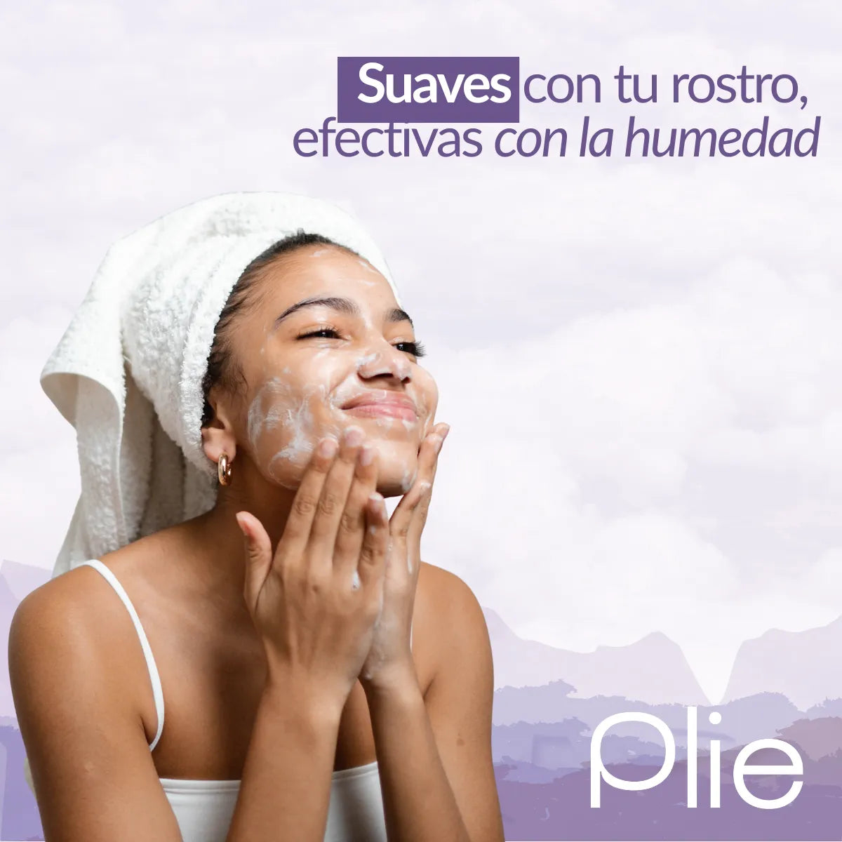 Toallitas 100% algodón  Desechables para el Rostro – Limpieza suave, higiénica y efectiva 50 pcs