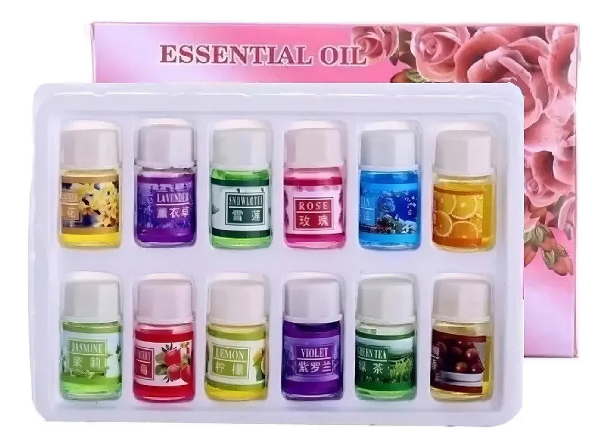Pack Humidificador Ultrasónico Marin de Madera con Difusor de Aromas, 500 mL y 12 Esencias