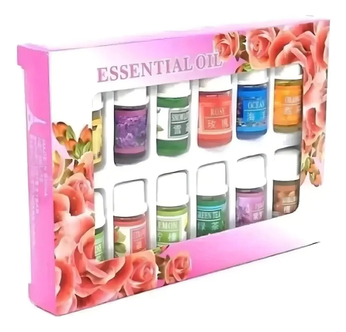 Pack Humidificador Ultrasónico Marin de Madera con Difusor de Aromas, 500 mL y 12 Esencias