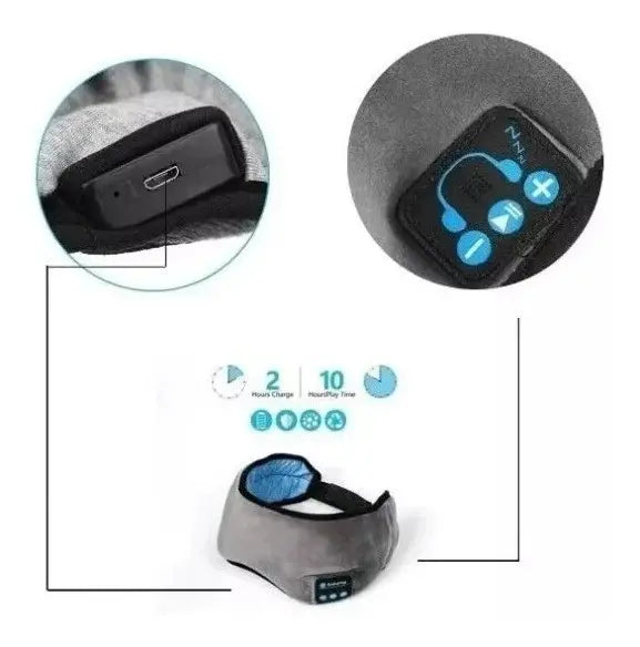 Antifaz con Auriculares Bluetooth comodo