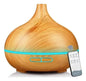 Humidificador Aire Rgb 500ml Humidicador Difusor Aire Aromat Color MADERA CLARO