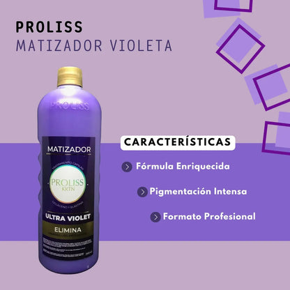 El matizador Violeta contrarresta tonos muy amarillos hasta canas 1 L