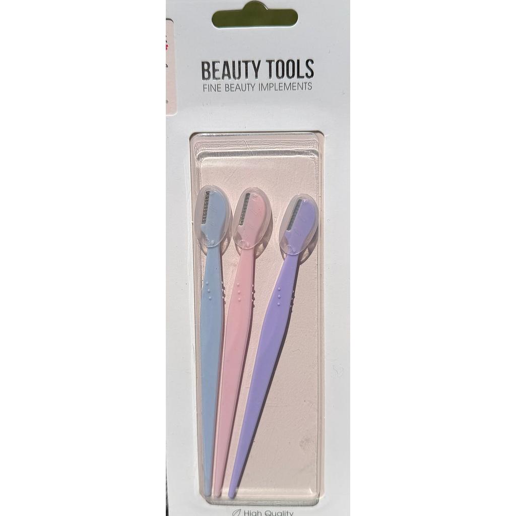 Set de 3 Perfiladores de Cejas y Vello Facial – Beauty Tools