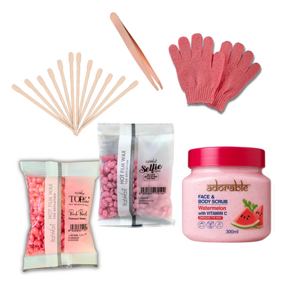 Pack Depilación Ritual Facial Pink Glow  Depilación y Exfoliación