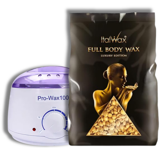 Kit 1kg Cera depilatoria Elástica Italwax a elección + olla - Florecer Cosmética