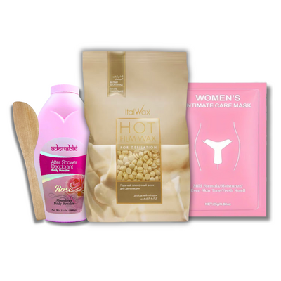 Pack Bikini Glow Depilación más Cuidado Íntimo con Italwax - Florecer Cosmética