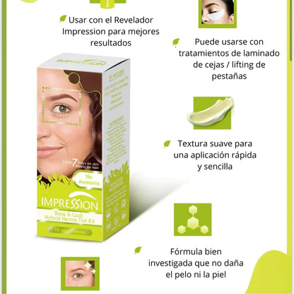 Kit Hair Tinte para Cejas y Pestañas 15 ml